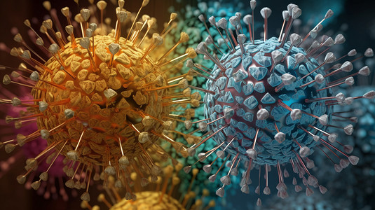 抽象生物体病毒概念图图片
