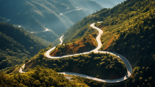 弯曲的道路背景图片