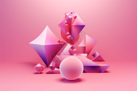 抽象钻石几何形状排列背景图片