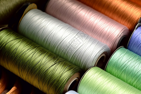 丝绸刺绣缝合棉纺厂高清图片