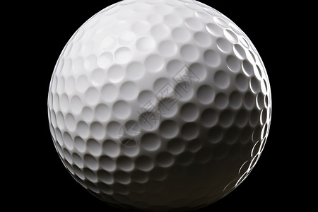 高尔夫球运动轨迹黑色背景前的高尔夫球背景