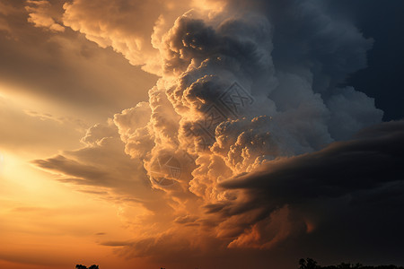 危险天气的云彩图片