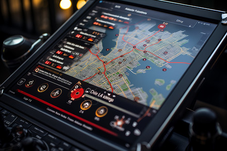 GPS卫星定位汽车上的定位系统背景