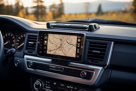 GPS导航显示面板背景图片
