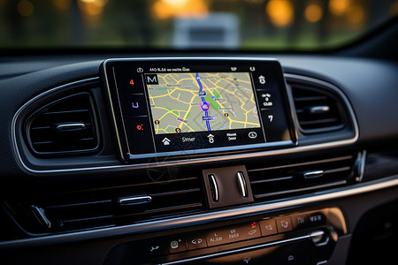 汽车GPS导航系统背景图片