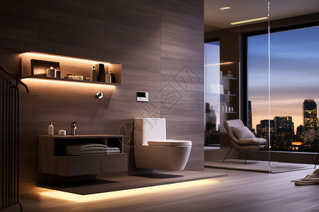 智能浴室高效的浴室空间设计图片