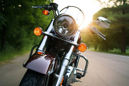 自由时尚的摩托车背景图片