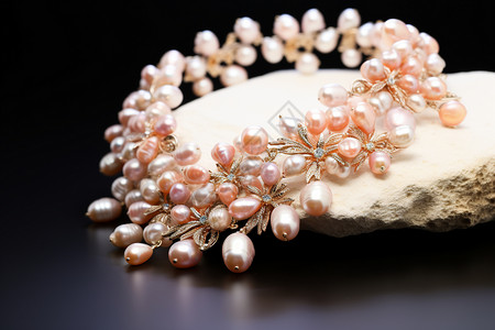 豪华的珍珠首饰背景图片