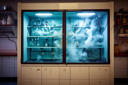 实验室内的柜子背景图片