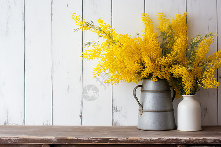 美丽绽放的黄色花朵图片