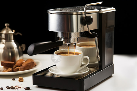智能咖啡机意式咖啡机背景