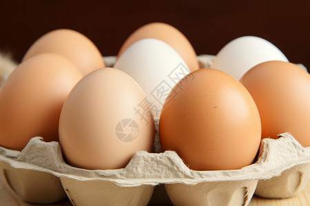新鲜的鸡蛋背景图片