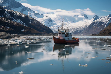 冰川勇敢之船图片
