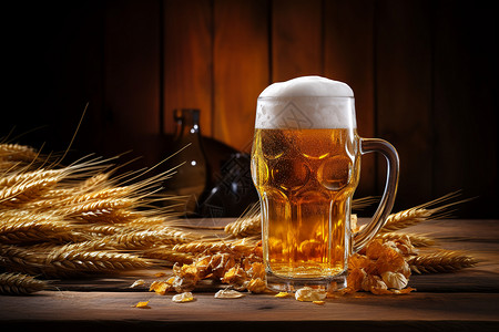 小麦啤酒酒吧酿造厂高清图片