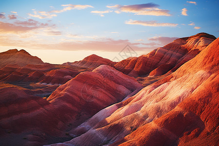 砂岩画彩虹下的丹霞奇观背景