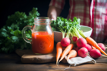 健康营养的蔬菜汁图片