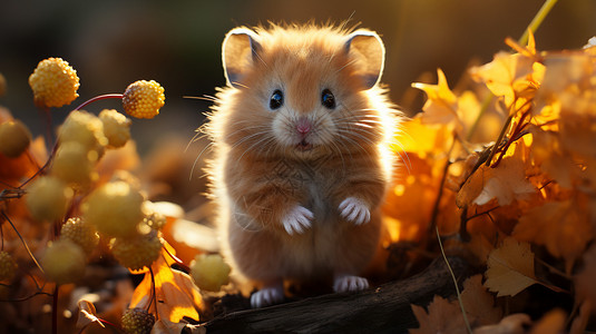 一只可爱的小仓鼠图片