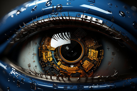 科技机械眼球图片