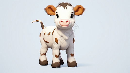 卡通的小牛背景图片