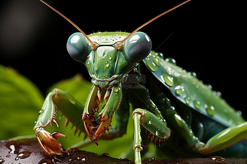 螳螂的微观艺术之美图片