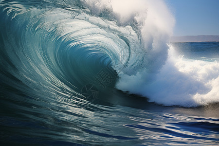 海浪冲击海岸高清图片