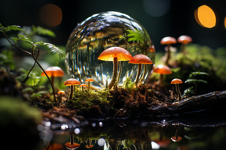 神奇的微观蘑菇世界图片