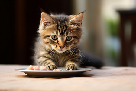 用餐的动物猫咪图片