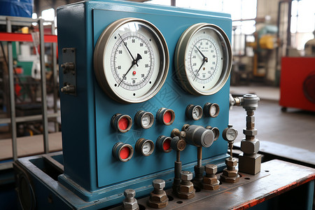 测压表工厂中的仪器背景