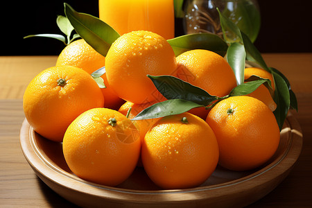 日光下的橙子图片
