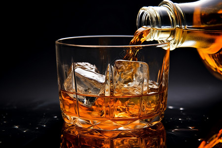 酒香浓郁的威士忌背景图片