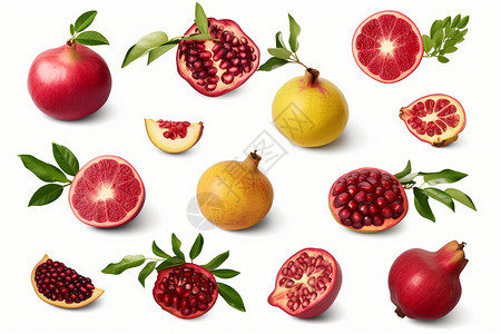 成熟水果的海报背景图片
