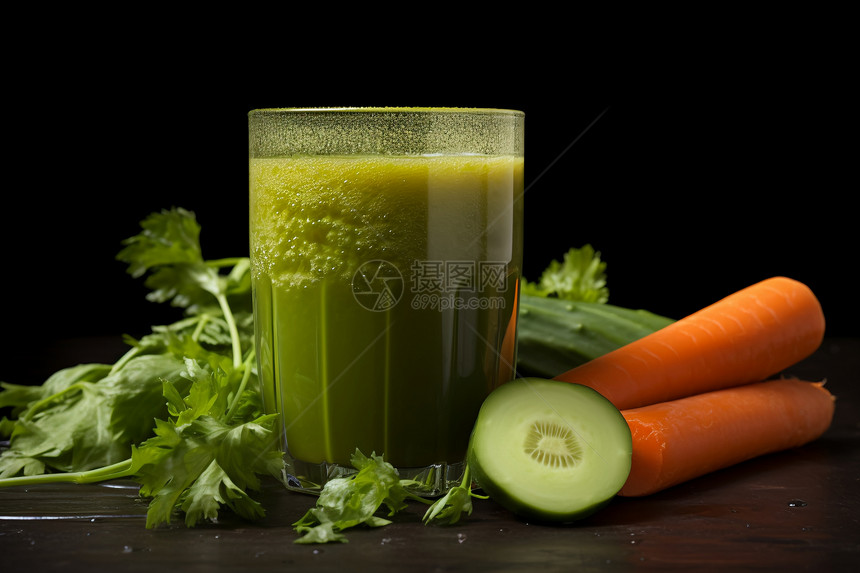 绿色健康果汁图片
