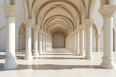 贝尼尼柱廊长廊照片背景