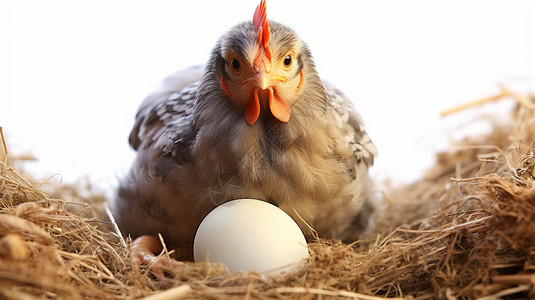 农场的鸡和蛋高清图片