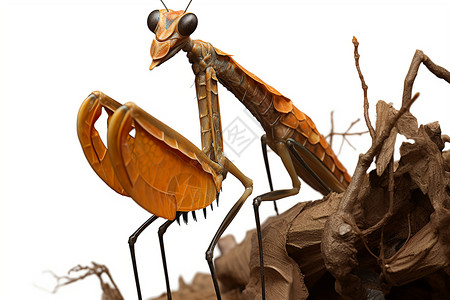野生的昆虫螳螂背景图片