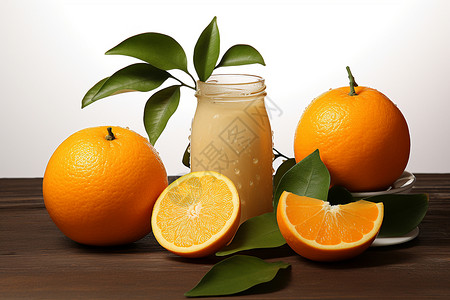 香甜多汁的橙子图片