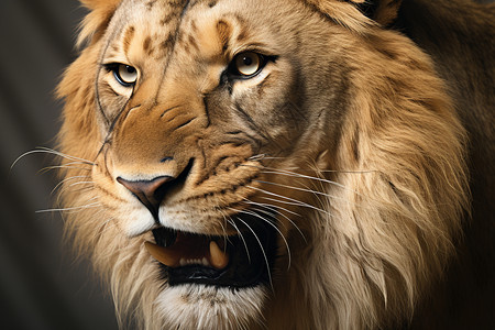 凶猛危险的狮子背景图片