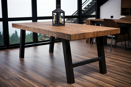 简约的木质桌子背景图片