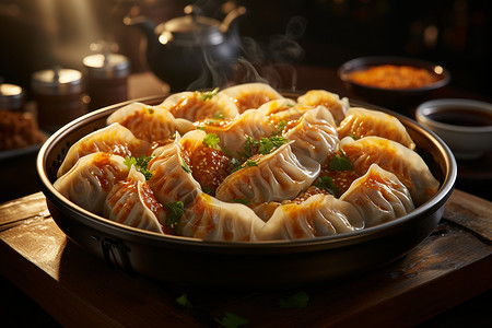 健康美味的饺子图片