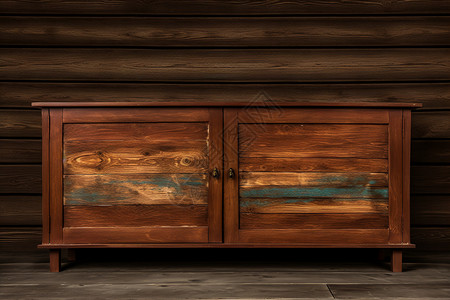 室内的实木柜子背景图片