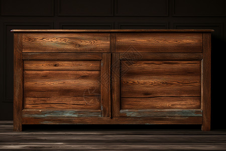 复古的木制柜子背景图片