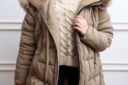 冬季时尚羽绒服展示高清图片