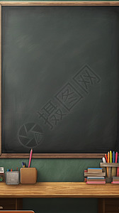 教室的黑色黑板背景图片
