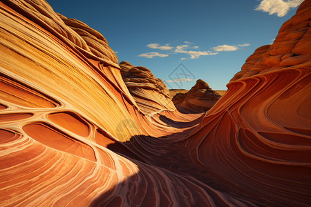 曲线形状的砂岩背景图片