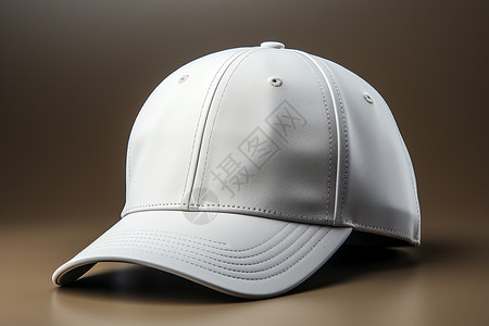 白色棒球帽的简约设计背景图片