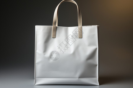 极简主义风格的白纸袋背景图片