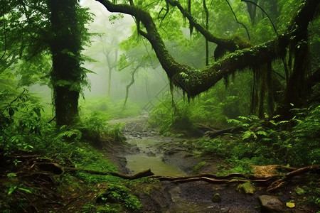 丛林秘境背景图片