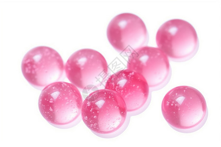 创意粉色气泡背景图片