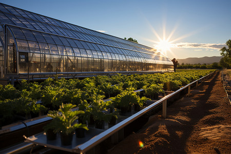 未来农业太阳能农田图片
