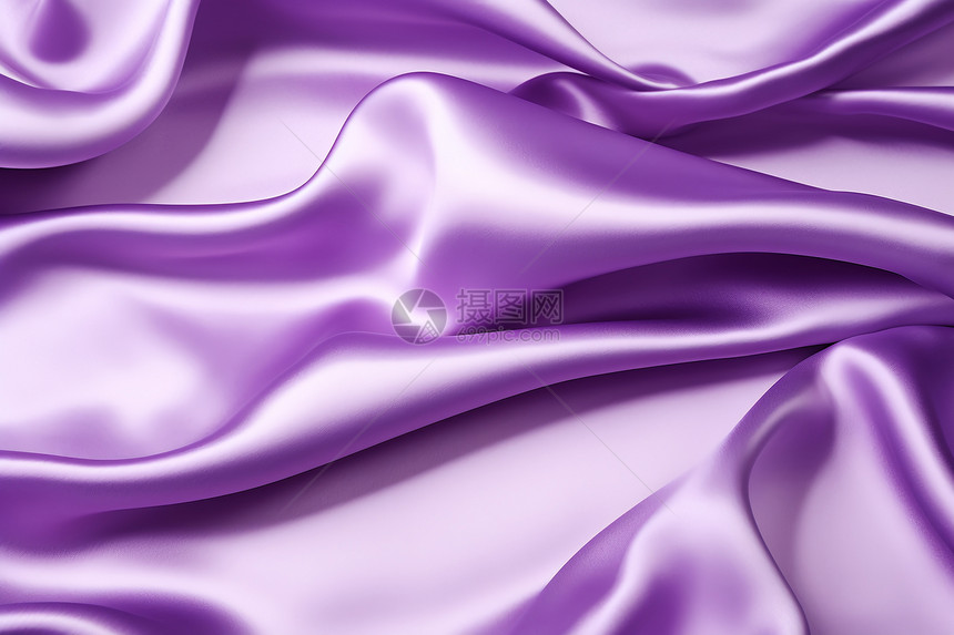 柔顺如丝的紫色丝绸图片